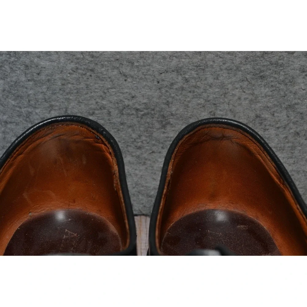 Allen‎ Edmonds Boulevard Shoes Mens 12 D Black Leather Cap Toe Derby Dress 7482